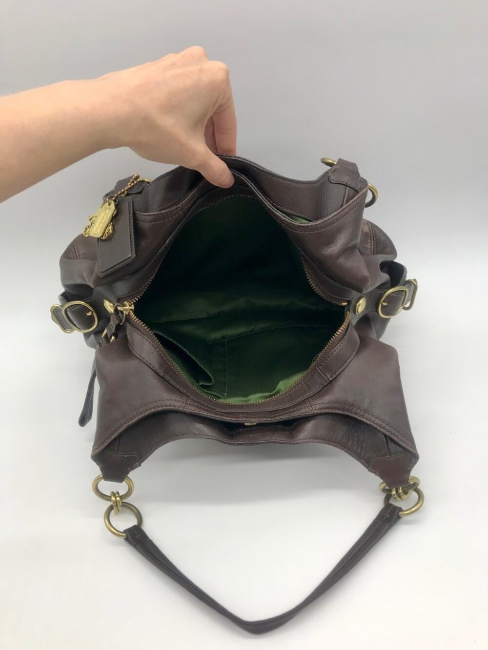 Coach Brown Madison Maggie Shoulder Bag 15742 - Gem